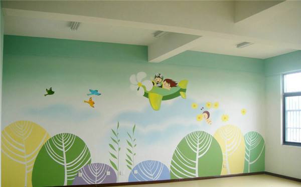 【深圳墙绘】广州幼儿园墙绘设计