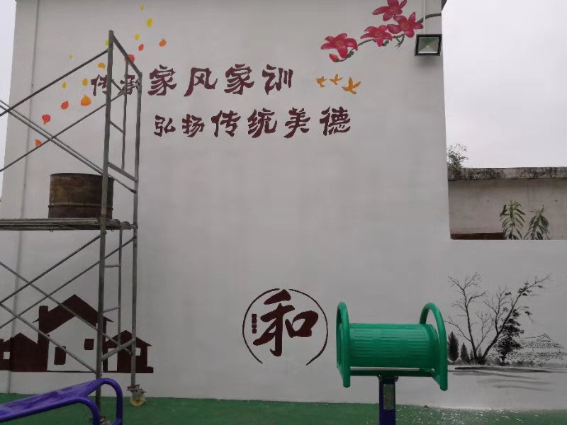 【墙体彩绘】新农村文化墙彩绘欣赏