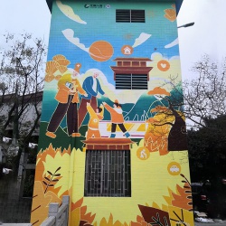 东莞酒吧街彩绘