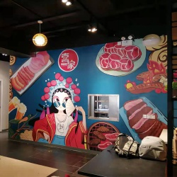 佛山烤肉彩绘